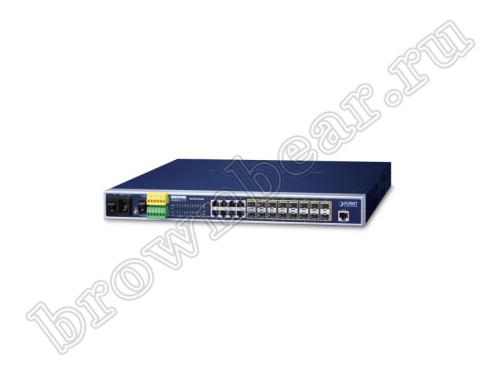 MGSW-24160F Управляемый L2+ коммутатор Planet, Metro Ethernet, 16 портов SFP 100/1000Мбит/с, 8 портов RJ-45 10/100/1000Мбит/с фото 3