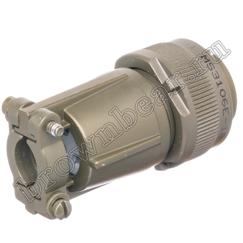 Разъём Amphenol серии MS, 4 контакта, розетка на кабель, тип 18, резьбовой MS3106E-18-10S фото 5