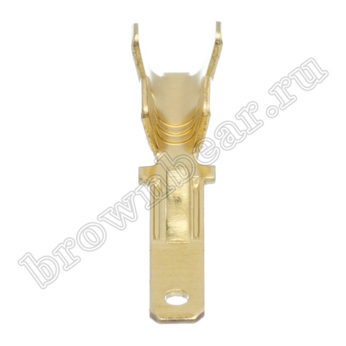 Клемма плоская обжимная 2.8 мм, вилка на провод 0.5 - 1.5 мм², кратно 100шт., РП-П TA3-1.25M фото 3