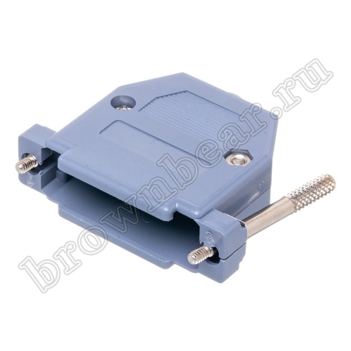Корпус разъема D-SUB  25 контактов с удлиненными винтами, серый DPT-25C-G