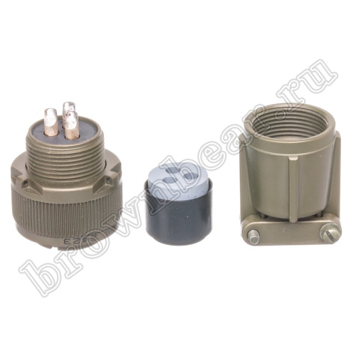 Разъём Amphenol серии MS, 3 контакта, розетка на кабель, тип 16, резьбовой MS3106E-16-10S фото 4