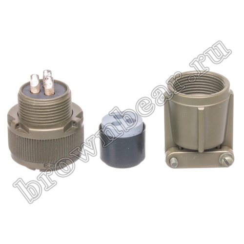 Разъём Amphenol серии MS, 3 контакта, розетка на кабель, тип 16, резьбовой MS3106E-16-10S фото 6