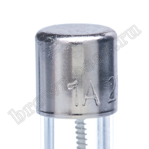 Предохранитель 5х20 мм, цилиндрический, стеклянный, с задержкой, 1А/250В (GSL) фото 6