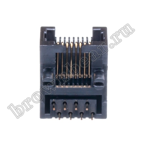 Разъём RJ-45 гнездо на плату, 8P8C, тип 4 TJ4-8P8C фото 9