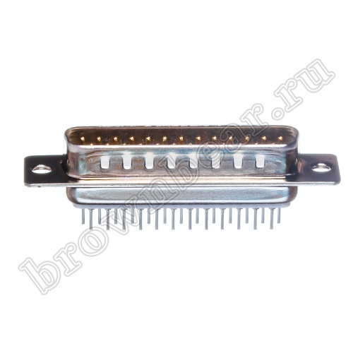 Разъем D-SUB  25 контактов, вилка на плату, вертикальный DBB-25M фото 7