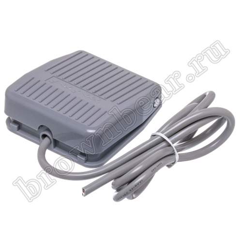 Педаль-переключатель электрическая с проводом (ножная), 83x80x30 мм TFS-201 фото 2