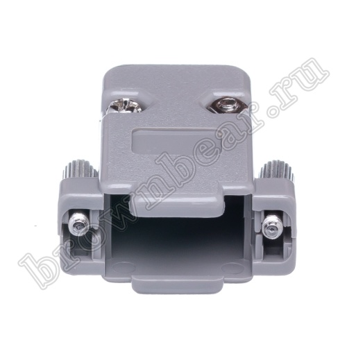 Корпус разъема D-SUB  9 контактов, выход кабеля 45 градусов, серый DP-9CR-45 фото 3