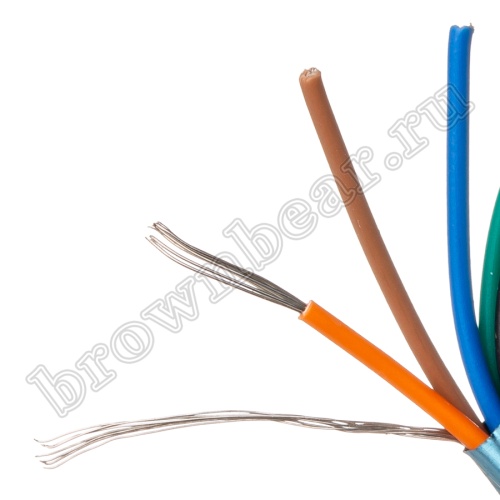 Кабель сигнальный коммуникационный 9 проводов, 24AWG, бухта 50м, экранированный, серый SIN YU фото 4