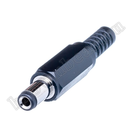Разъем питания DC штекер 2.5 х 5.5 мм, на кабель c амортизатором DJK-11B