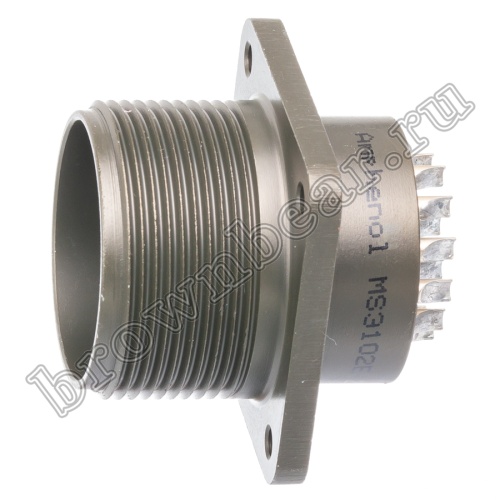 Разъём Amphenol  серии MS, 17 контактов, вилка на блок, тип 20, резьбовой MS3102E-20-29P фото 3