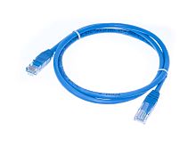 Патч-корд UTP RJ-45, категория 5e, литой, 1 метр, синий 