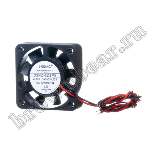 Вентилятор для корпуса 40х40х10, DC 12В, 0.10А, подшипник скольжения DAC4010L12S фото 7