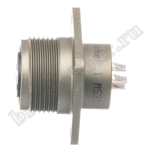 Разъём Amphenol серии MS, 3 контакта, розетка на блок, тип 14S, резьбовой MS3102E-14S-7S фото 2