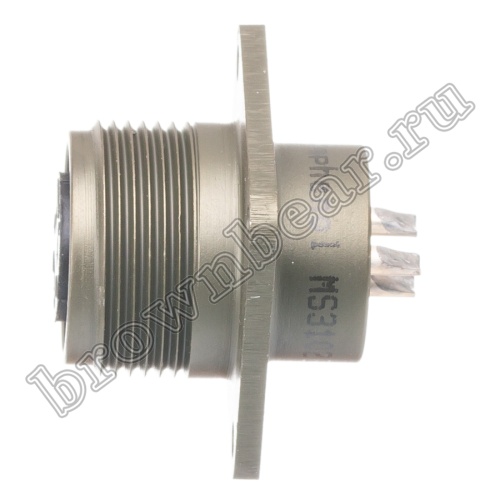 Разъём Amphenol серии MS, 3 контакта, розетка на блок, тип 14S, резьбовой MS3102E-14S-7S фото 4