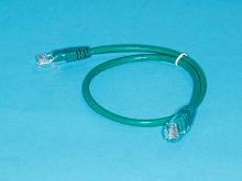 Патч-корд (шнур) RJ-45 - RJ-45 кат.5е, 0,5м, зеленый 