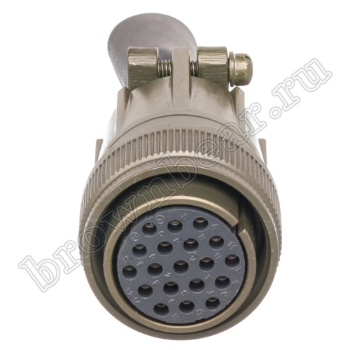 Разъём Amphenol серии MS, 19 контактов, розетка на кабель, тип 22, резьбовой MS3106E-22-14S фото 7