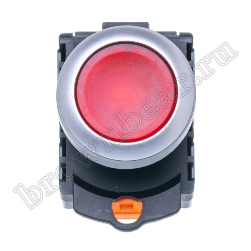 Кнопка управления плоская, с подсветкой, без фиксации, d 30 мм, НЗ, красная TN2IF2RN-1B фото 5