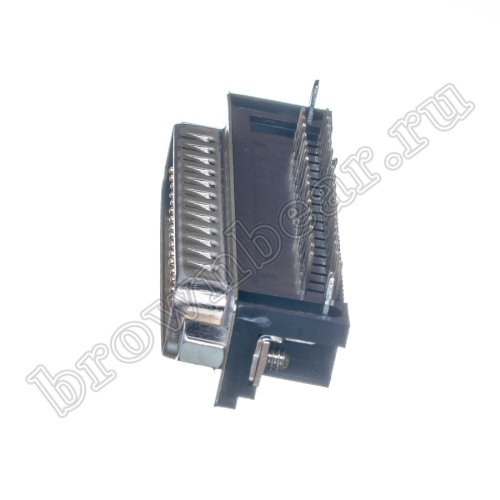 Разъем D-SUB 37 контактов, вилка на плату, прямой угол  7.2мм DRB-37MA фото 4