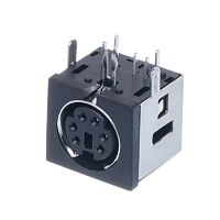 Гнездо mini DIN 6 контактов на плату MDN-6FR