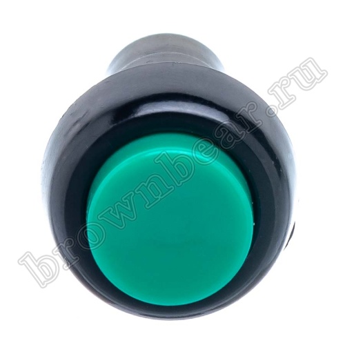 Кнопка с фиксацией, круглая на блок, НР, 220В, зеленая PSW-6FM-G фото 3