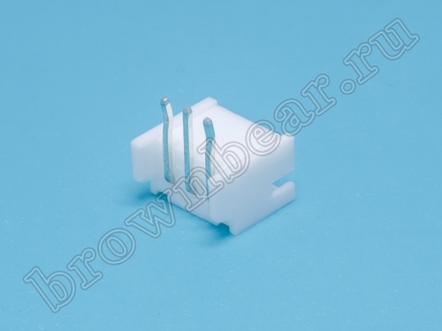 Разъем питания 3 контакта, вилка на плату, прямой угол, шаг 2.0 мм, тип 2 MW-3MR/2 фото 3