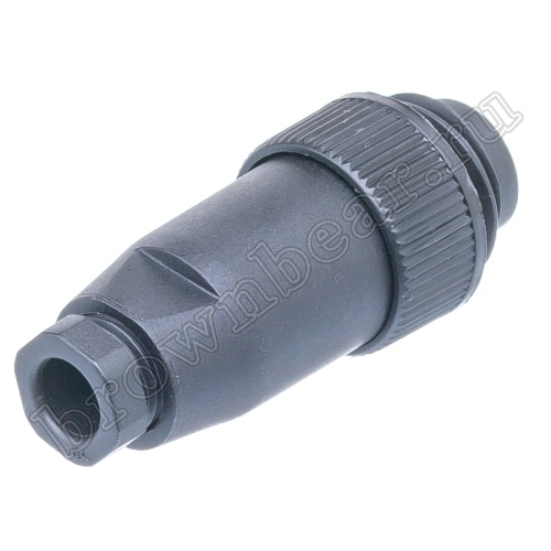 Разъём промышленный круглый серии RD-24 7 контактов, вилка на кабель фото 4