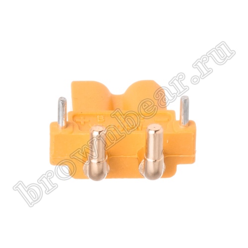 Разъем питания XT30 для АКБ, 2 контакта, розетка на плату угловая XT30PW30-F.G.Y фото 4