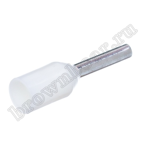 Кабельный наконечник штыревой втулочный изолированный НШВИ 6 мм, под опрессовку на провод 0.5 мм², упаковка 100шт. TIC-0.5-6 фото 5