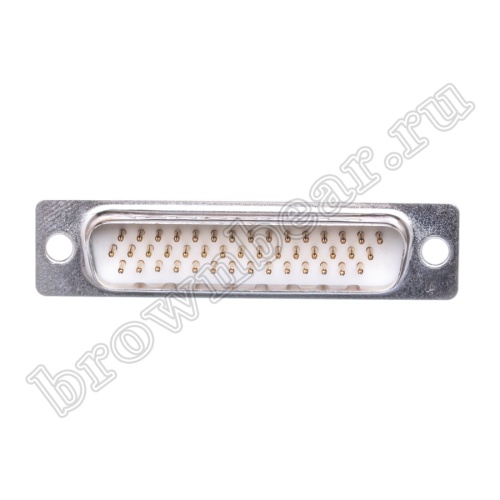 Разъем D-SUB  44 контакта, вилка на кабель, пайка, тип 2 DHS-44M фото 2