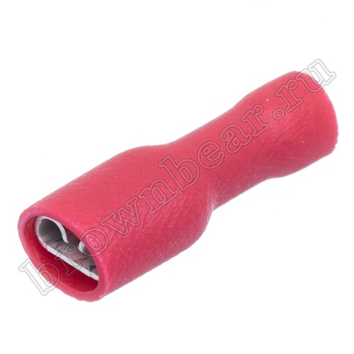 Клемма плоская обжимная 4.8 мм, гнездо на провод 0.25 - 1.5 мм², полностью изолированная, кратно 100шт., РПИ-М TAI4.8-1.25I