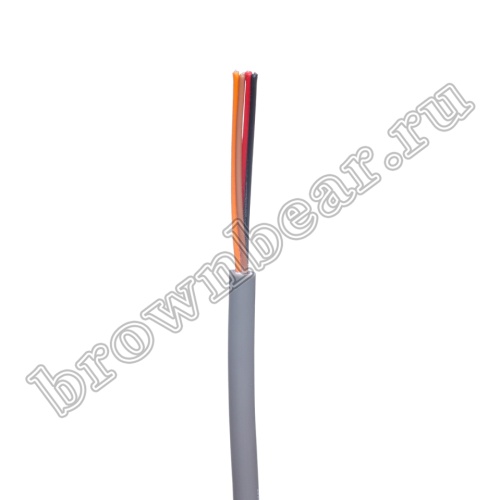 Кабель сигнальный коммуникационный 4 провода, 28AWG, бухта 50м, неэкранированный, серый SIN YU фото 2