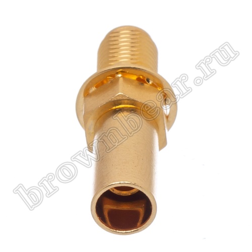 Разъем RP-SMA Amphenol, штекер на кабель RG-58, обжимной, позолоченный 132118RP фото 6