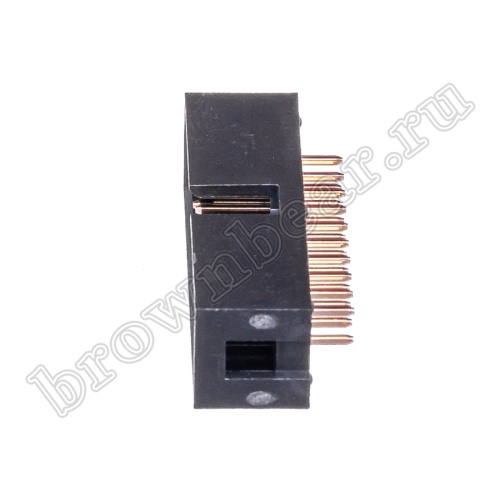 Разъем IDC 2х10 вилка на плату, шаг 2.54мм BH-20 фото 5