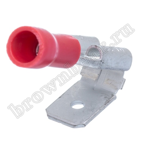 Клемма плоская обжимная 6.3 мм, гнездо + вилка на провод 0.25 - 1.5м², изолирорванная, кратно 100шт., РПИ-О TAI-1.25MF фото 4