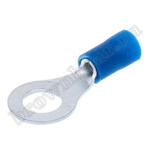 Клемма кольцевая обжимная тип "O" 6.4 мм, на провод 1.5 - 2.5 мм², изолированная, кратно 100шт. TRI-2-6