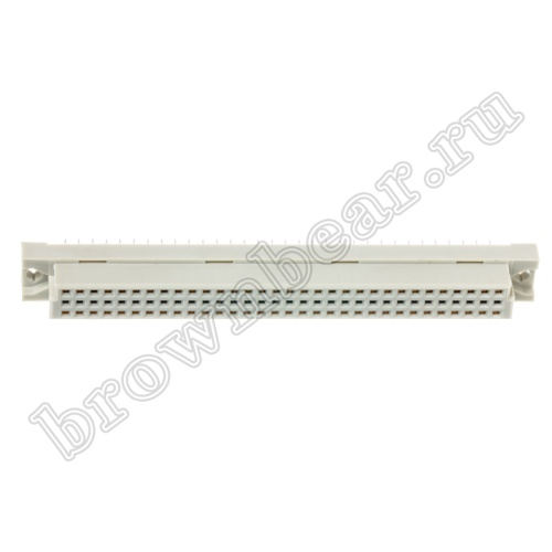 Разъём DIN 41612 64 контакта, розетка, длина контакта 4.0 мм, 3 ряда фото 5