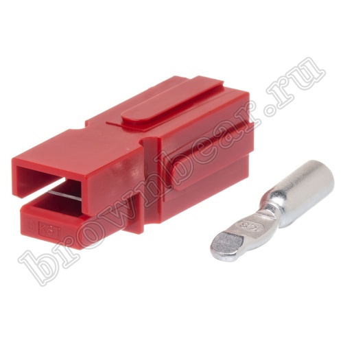 Разъем силовой "Андерсона" модульный для АКБ, 75 А, красный BMC1M-R