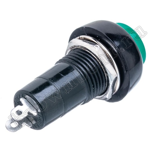 Кнопка с фиксацией, круглая на блок, НР, 220В, зеленая PSW-6FM-G фото 4