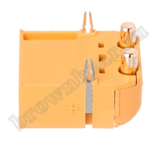 Разъем питания XT60 для АКБ, 2 контакта, штекер на плату угловой XT60PW30-M.G.Y фото 10