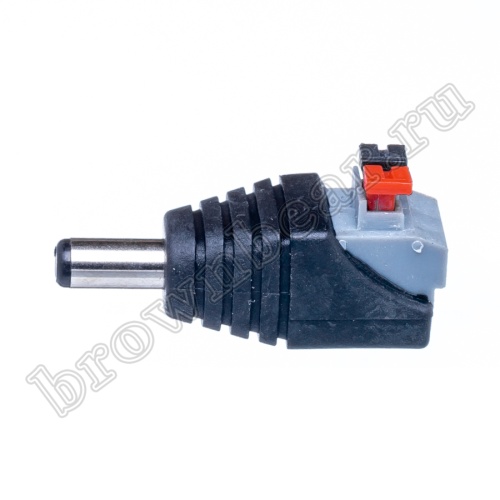 Разъем питания DC штекер 2.1 х 5.5мм, на кабель с зажимной колодкой DJK-111AK фото 4