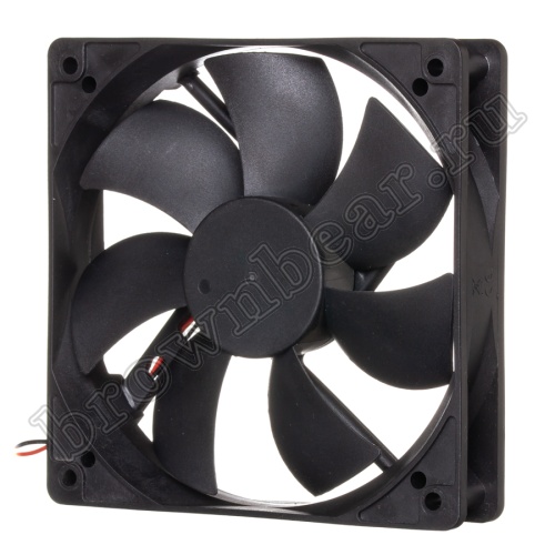 Вентилятор для корпуса 120х120х25, DC 12В, 0.20А, подшипник качения DA12025L12B фото 4