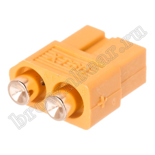 Разъем питания XT60 для АКБ, 2 контакта, розетка на плату XT60PB30-F.G.Y фото 4