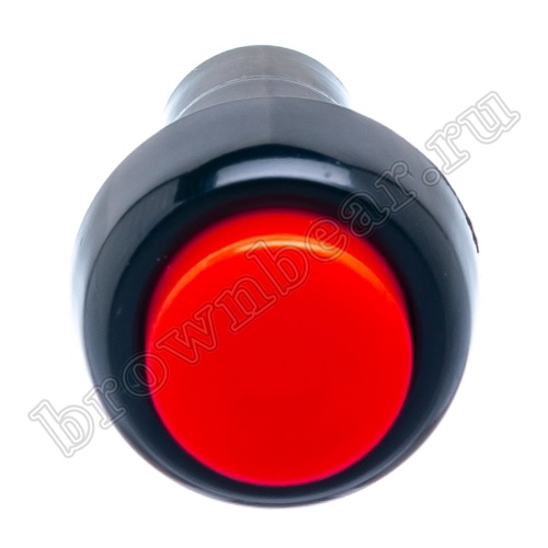 Кнопка без фиксации, круглая на блок, НР, 220В, красная PSW-6M-R фото 4