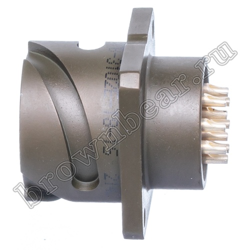 Разъем Amphenol серии 97B, ACA-B, 10 контактов, розетка на блок, тип 18, байонет 97B3102E-18-1S фото 3