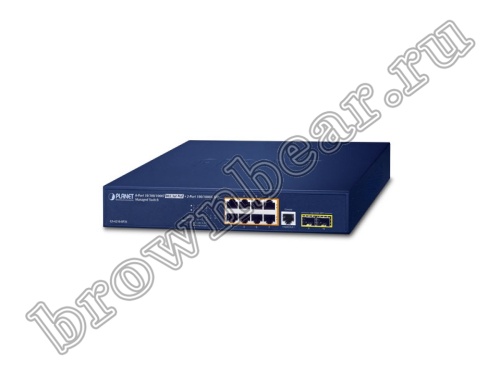GS-4210-8P2S Управляемый L2+ коммутатор Planet,  8 портов 10/100/1000Мбит/с 802.3at РоЕ 120 Ватт, 2 порта SFP 100/1000Мбит/с
