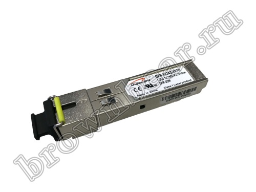 GPB-5324S-02TD Модуль SFP промышленный, 1Гб/с, WDM, разъем SC, SM, Tx:1550/Rx:1310 нм, DDM, 8 Дб, до 3 км (-40 +70)