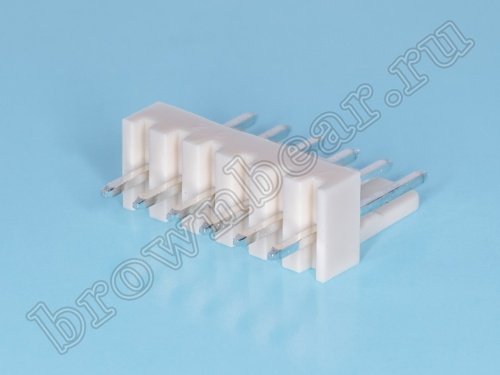 Разъем питания 6 контактов, вилка на плату, шаг 2.54 мм WF-6 фото 3