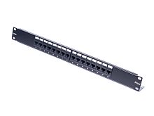 Патч-панель 16 портов RJ-45, кат.5е, универсальная, PCnet 