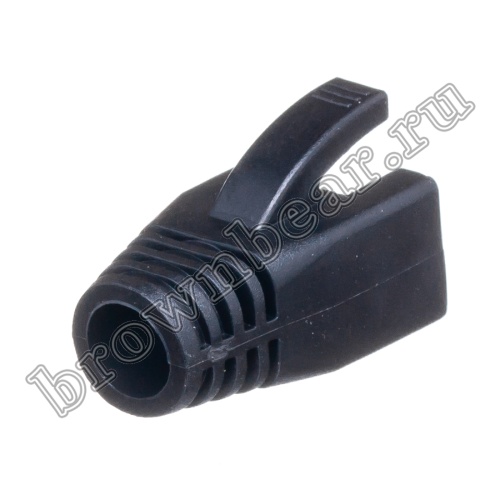 Колпачок изолирующий для разъёма RJ-45 6 категории, черный TPC-6 фото 3