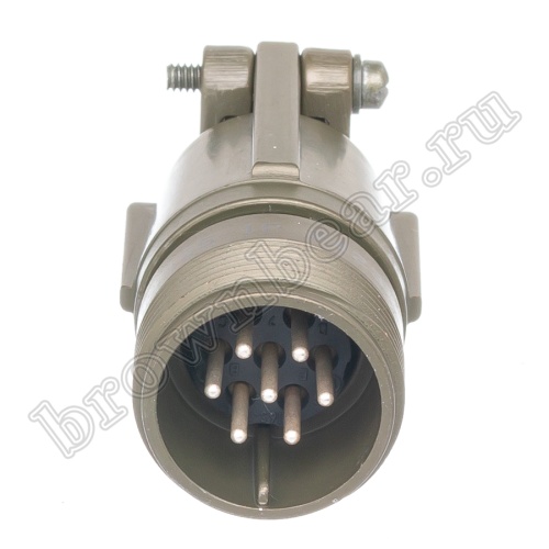 Разъём Amphenol серии MS, 7 контактов, вилка на кабель, тип 16S, наружная резьба MS3101E-16S-1P фото 7